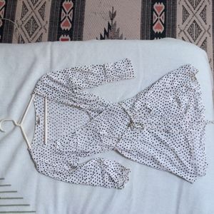 Billabong Polka dot wrap dress